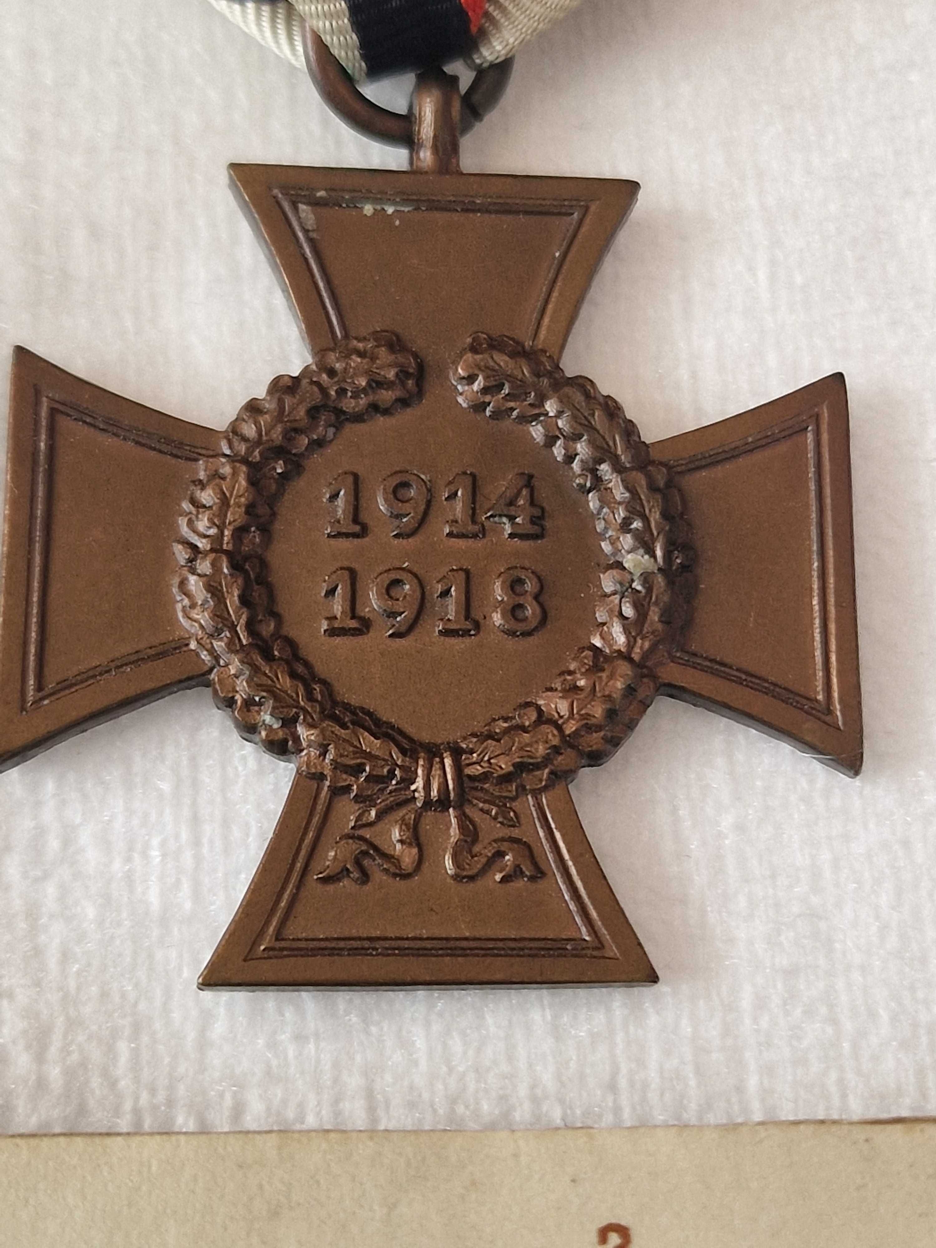Krzyż Żelazny , Medal Fryderyka , Krzyż Honorowy-nadanie , baretka.