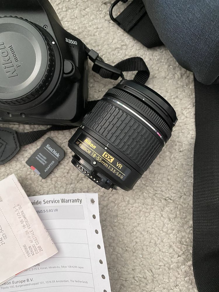 Aparat Nikon D3500 obiektyw