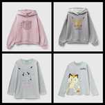 Camisola Pokemon Meowth Jigglypuff Pikachu (novas)