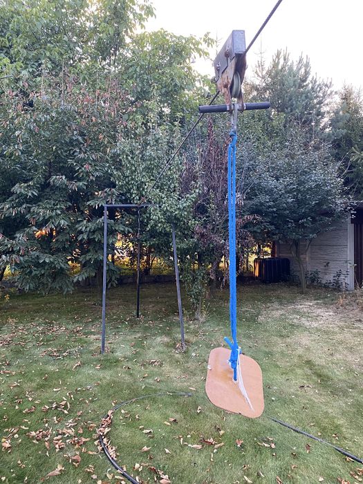 Zjazd linowy zip tarzan tyrolka 40m mega duzy