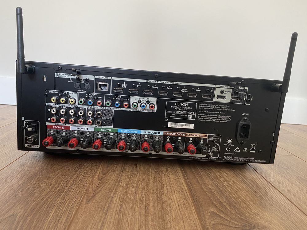 Kino domowe 5.0 DENON AVR-X2400H + Dali SPEKTOR 6/1/vokal