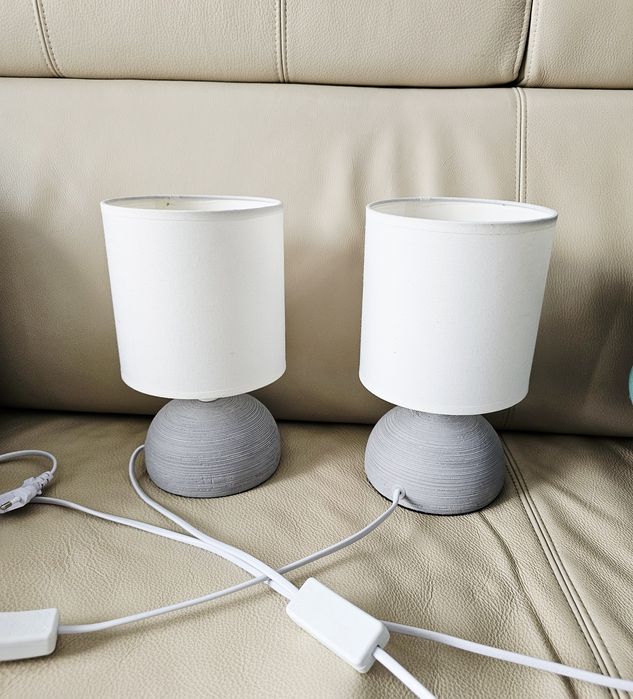 Lampka nocna ceramiczna dwie sztuki