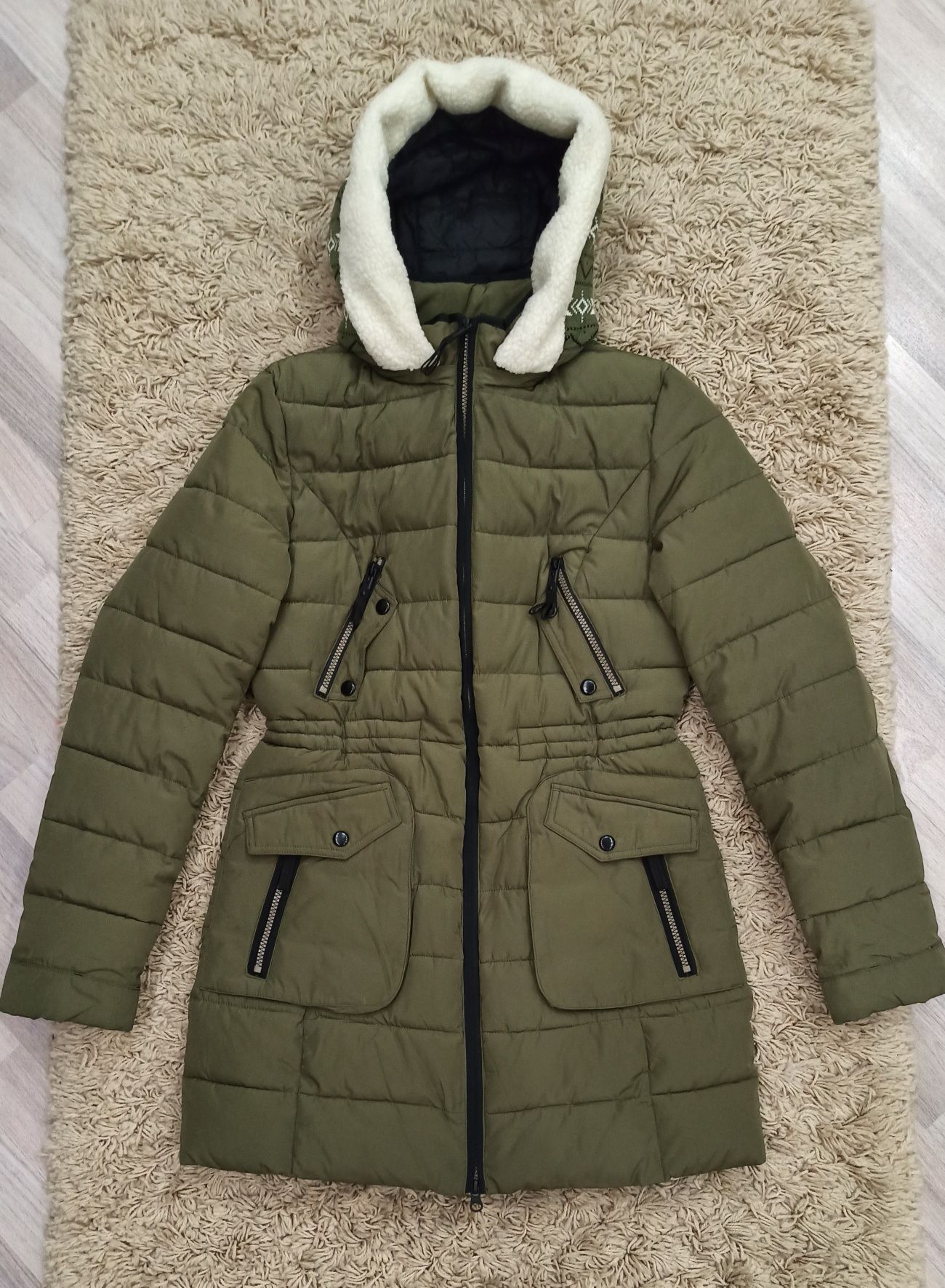 Зимняя парка курточка пуховик пальто размер S