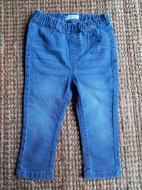 Spodnie jeansy typu rurki rozmiar 86 dla dziewczynki fox&bunny.