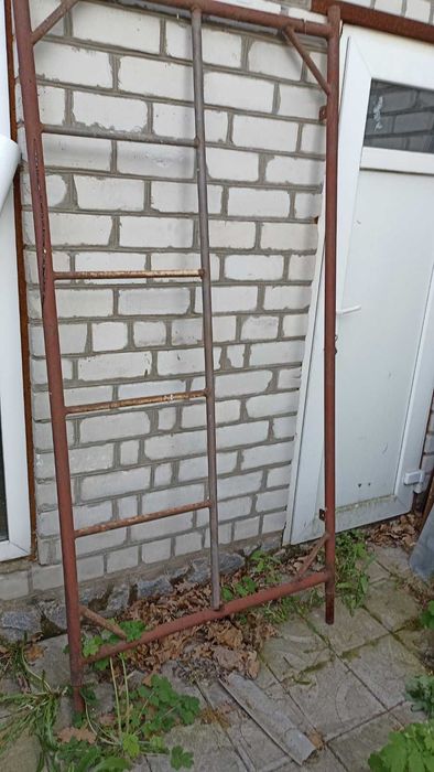 Ліса будівельні, секція 2,0 м  x  1,0 м, труба d 38 мм - 8 секцій