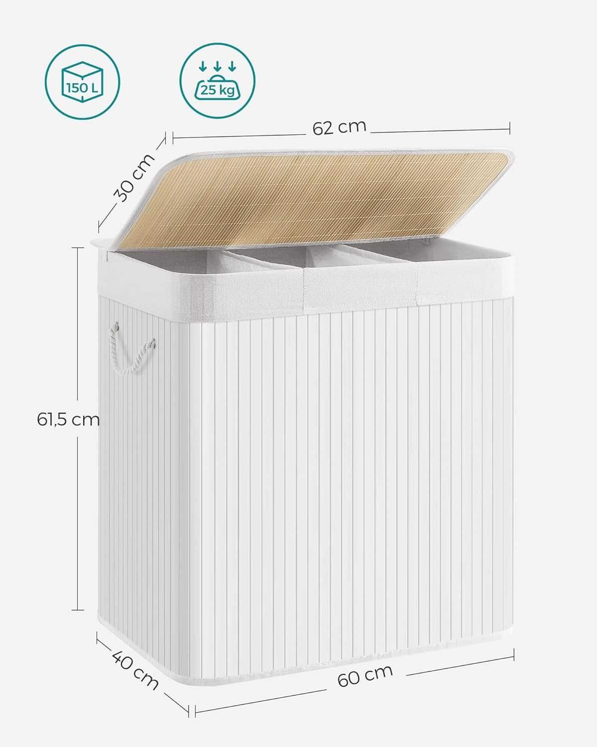 Nowy kosz na pranie / organizer / pojemnik / 150L / SONGMICS !9729!