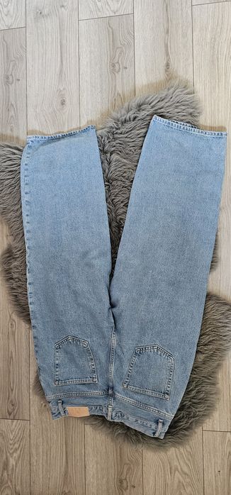 Spodnie zara jeansy jeans Rozmiar L 40 jasne niebieskie wysoki stan