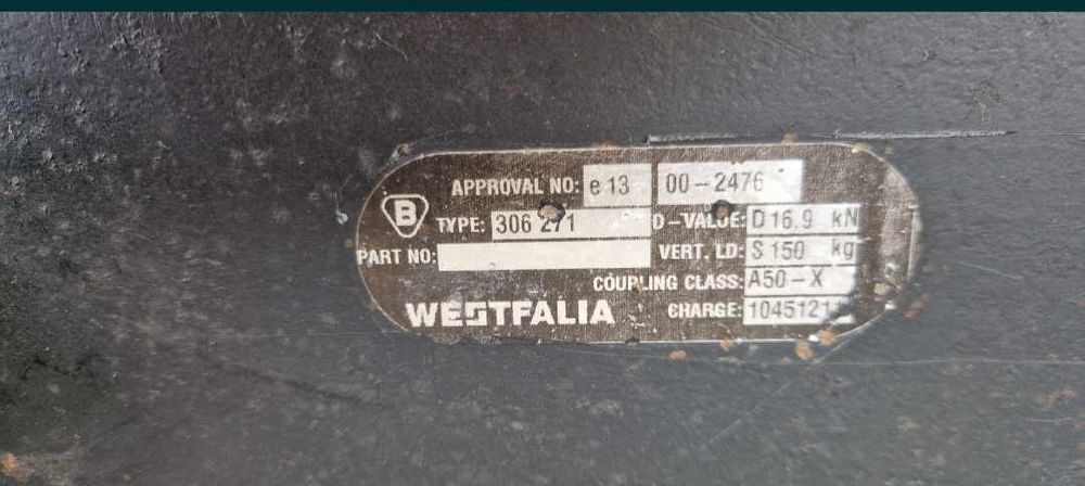 Hak holowniczy odpinany westfalia komplet ducato jumper boxer wysyłka