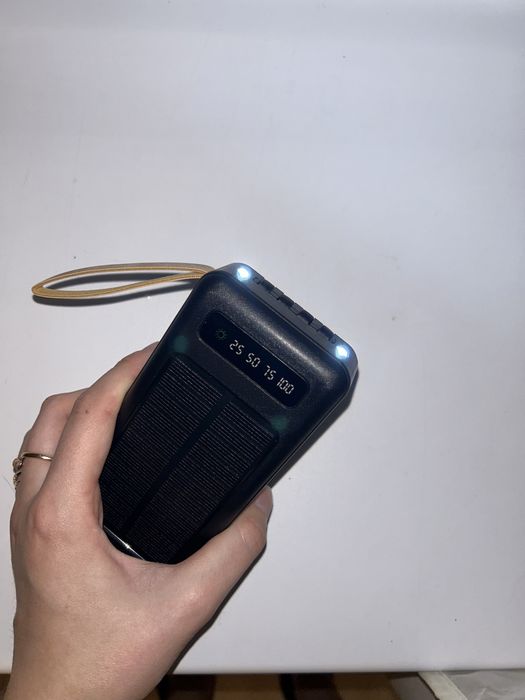 Power Bank XGB 20000mAh с дисплеем+фонарик+солнечная батарея