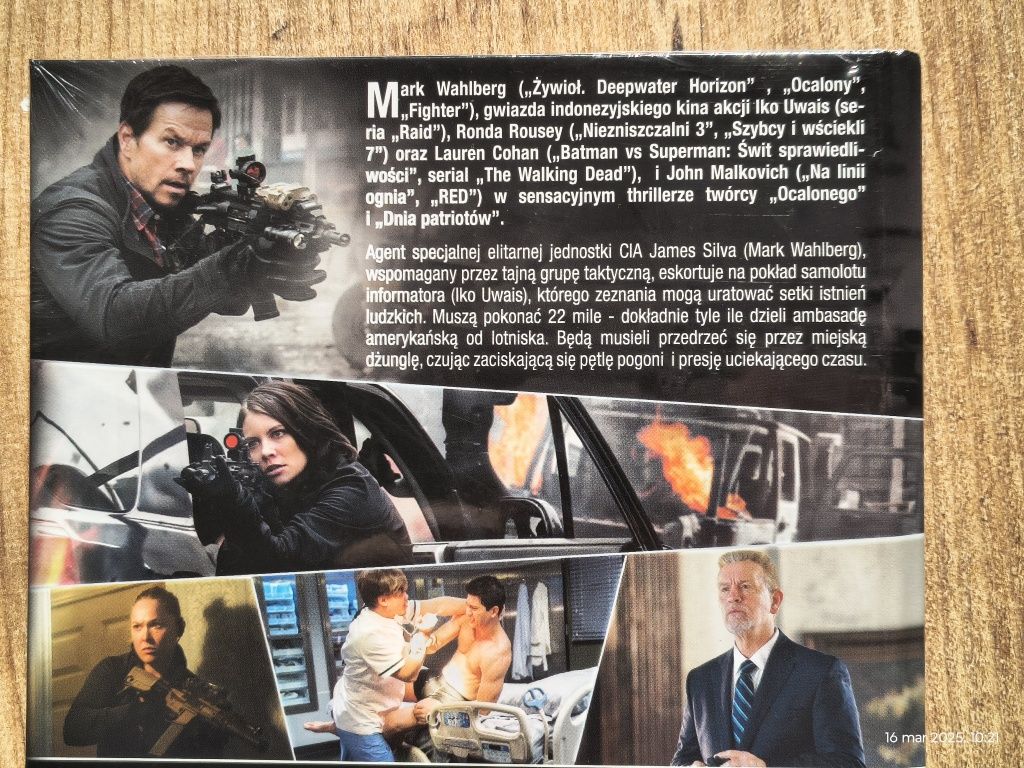 Eskorta -  film DVD thriller Mark Wahlberg, John Malkovich folia!