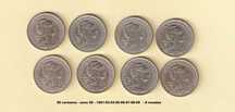 Moedas de 50 centavos anos 50