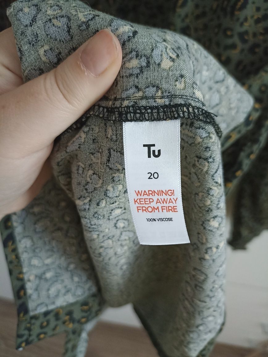 Sukienka oversize plus size panterka 4XL