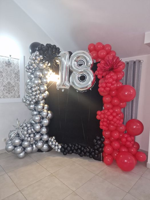 Ścianka balonowa safari , urodziny,  18 tka