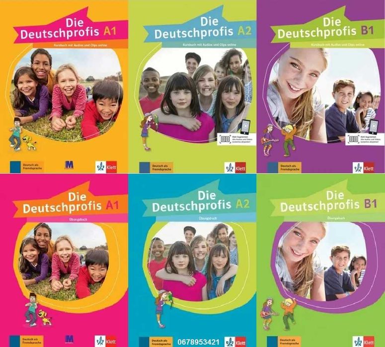 Die Deutschprofis A1, A2, B1 Kursbuch + Übungsbuch