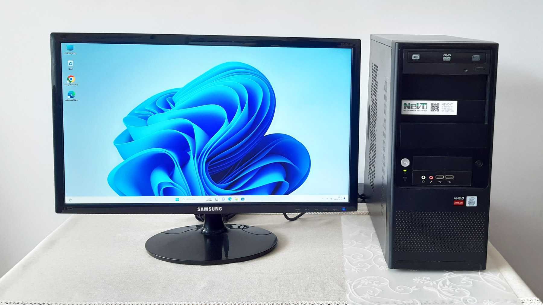 Komputer Intel Core i5, Windows 11 i monitor Samsung 24 cale
