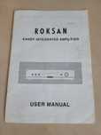 Roksan Kandy KA-1 instrukcja obsługi w języku angielskim