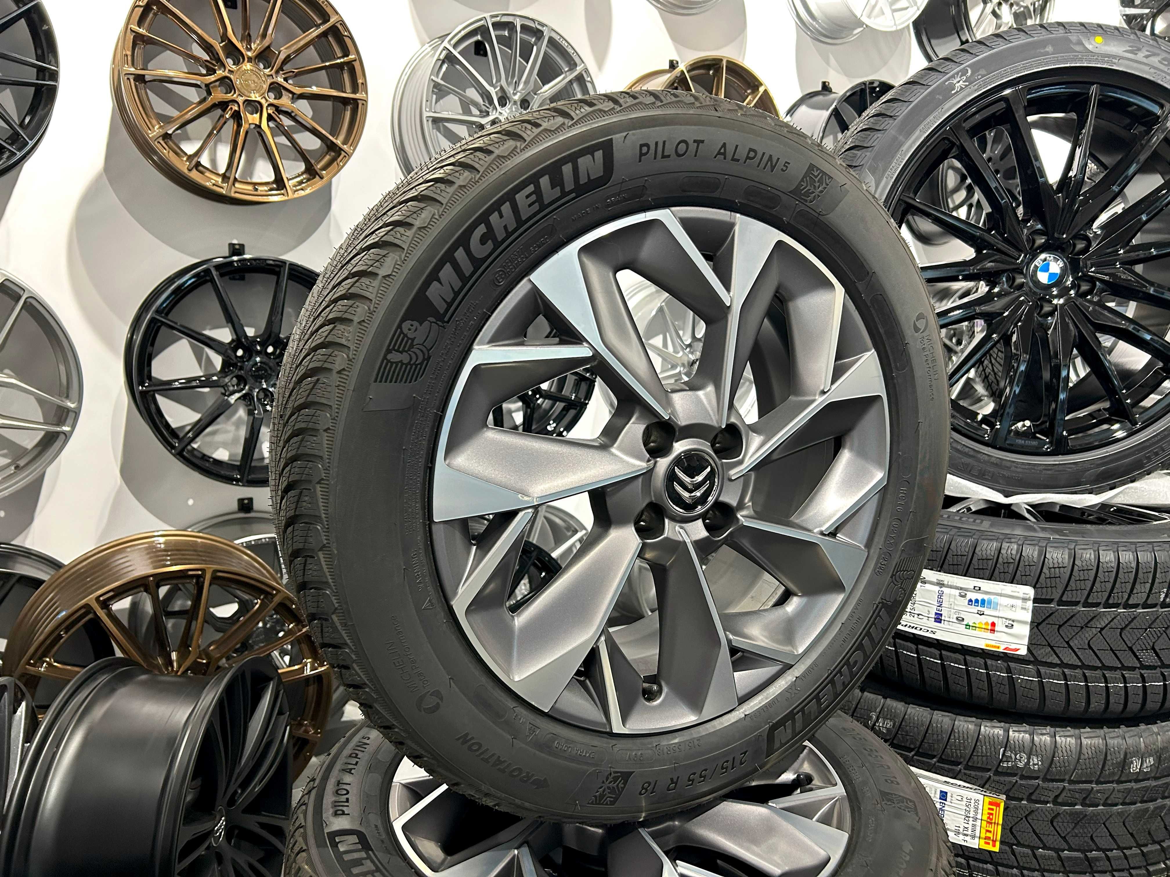 Oryginalne koła zimowe 18 4x108 ET35 Citroen DS3 Cross Opel Mokka II