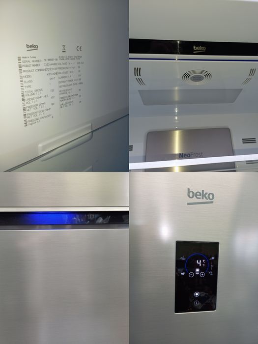 Холодильник BEKO K83720NE Ширина 84см нержавейка INVERTER A+++ Германи