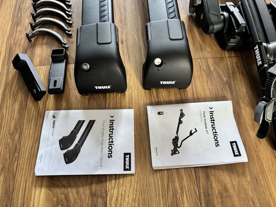 Bagażnik rowerowy Thule WingBar Edge BLACK +2 razy Thule ProRide BLACK