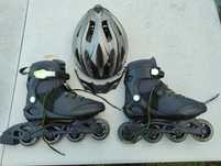 Sprzedam rolki oxelo fit 100 rozmiar 39 i kask z lidla