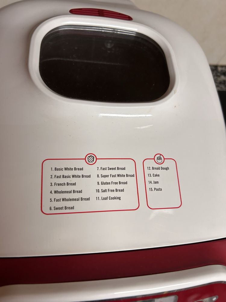Maquina de fazer pão