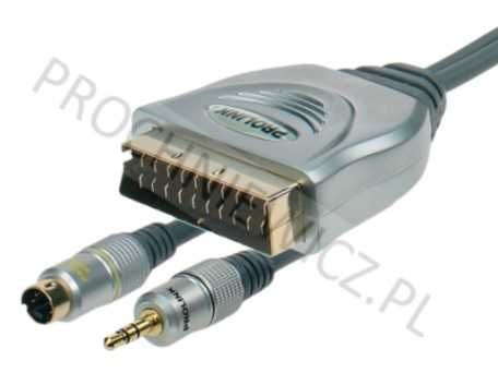 Kabel TCV 7580 Prolink EX SCART–SVHS4P+3,5STR 10m