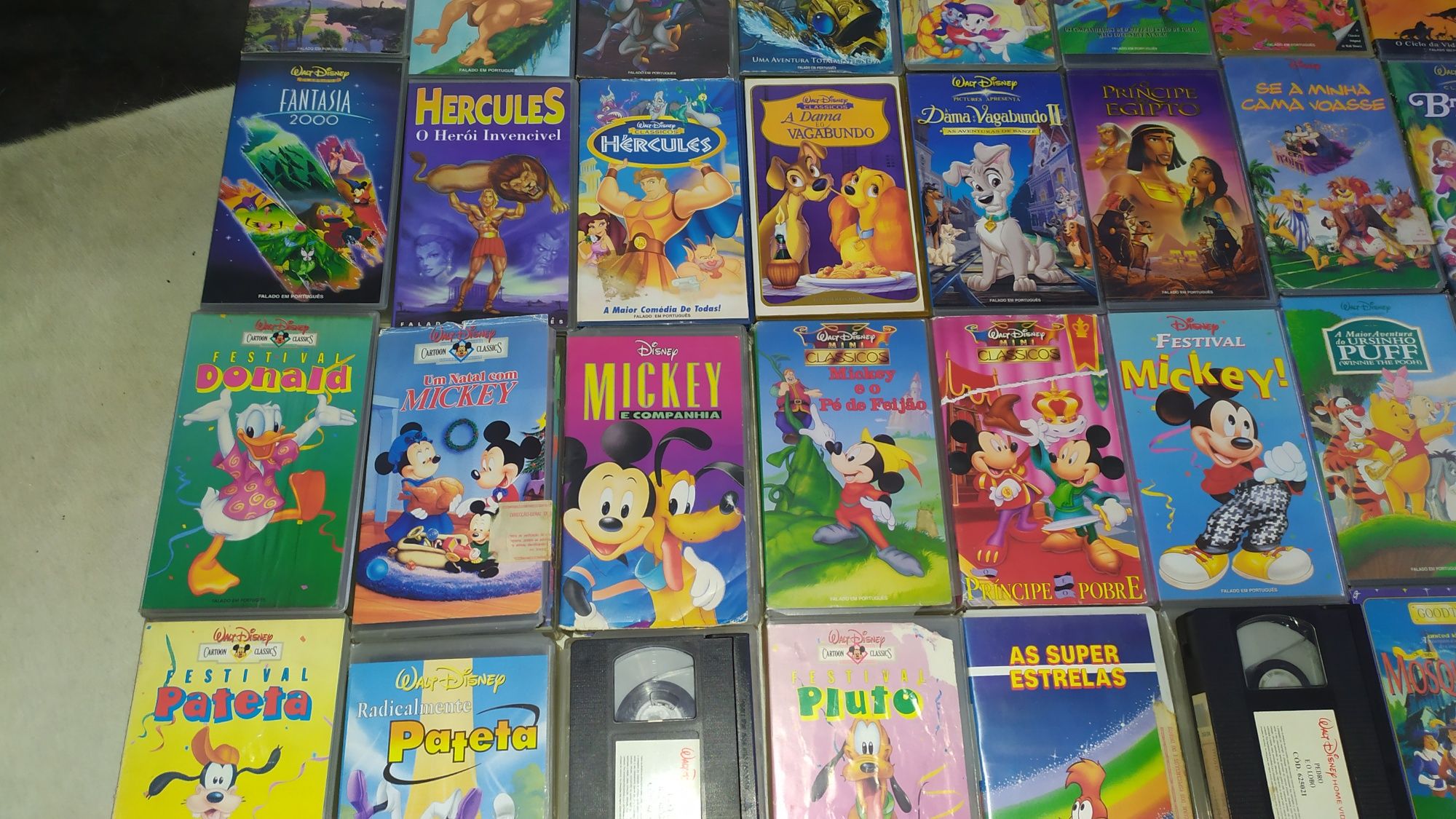 Vhs infantis desenhos animados Disney, Pixar etc...