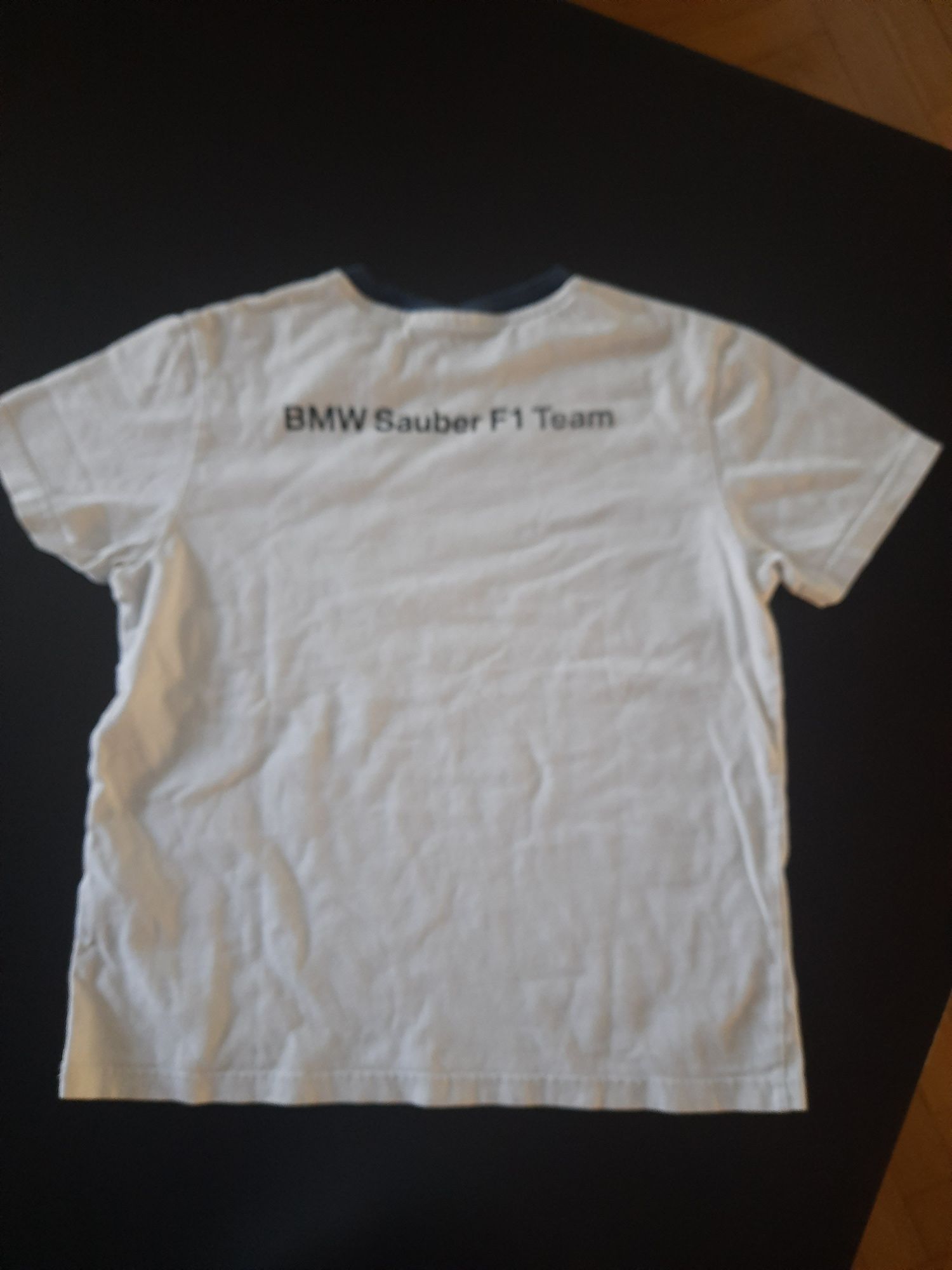 Biała koszula T-shirt bmw Sauber F1 puma 122 134