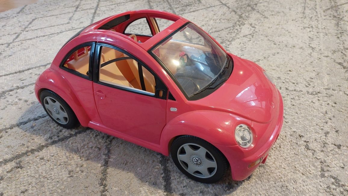 Samochód Barbie Mattel Volkswagen Beetle różowy