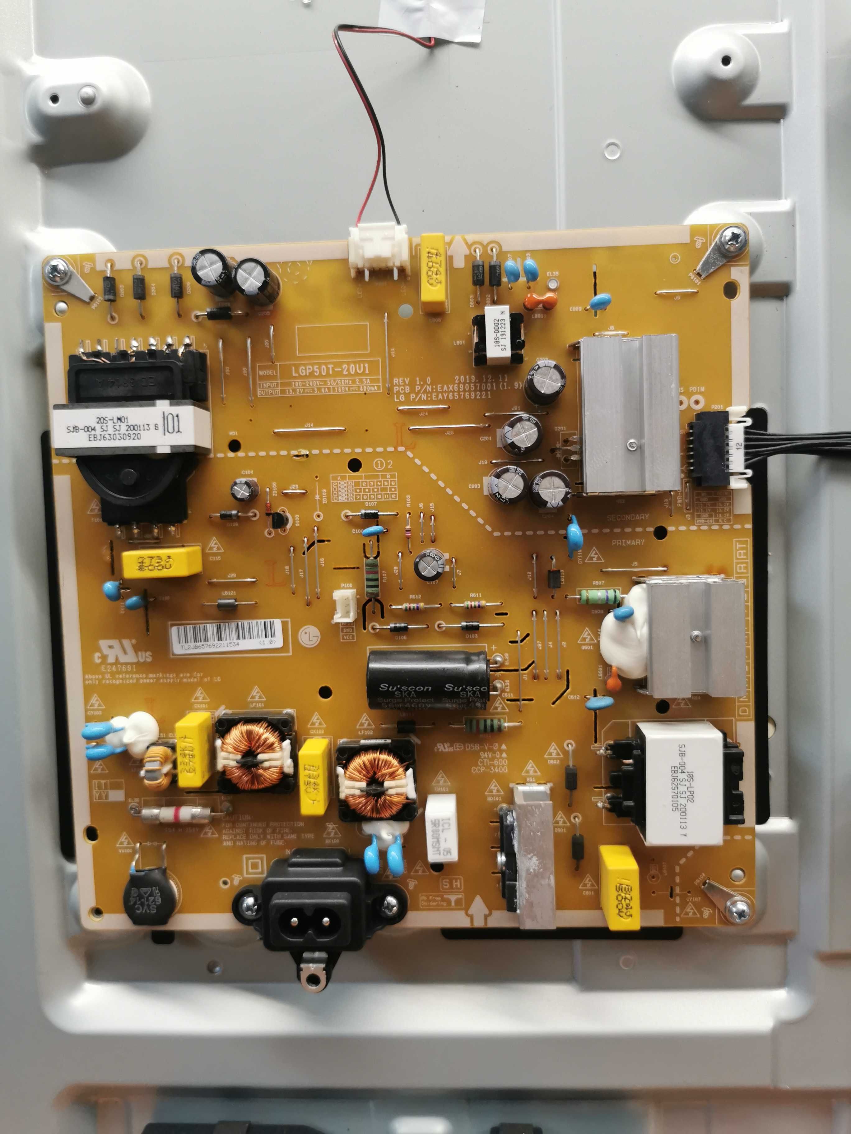 Tv LG 50UN74006lb "placas"