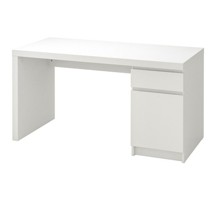 Biurko Malm ciemny brąz