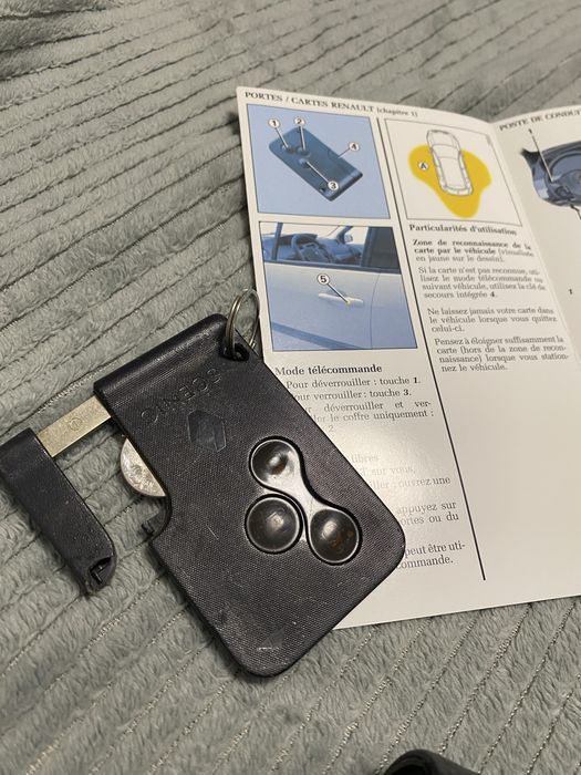 Klucz/karta do Renault Scenic