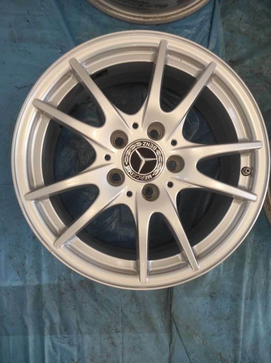 575 Felgi aluminiowe ORYGINAŁ MERCEDES R 16 5x112 BardzoŁadne CZUJNIKI