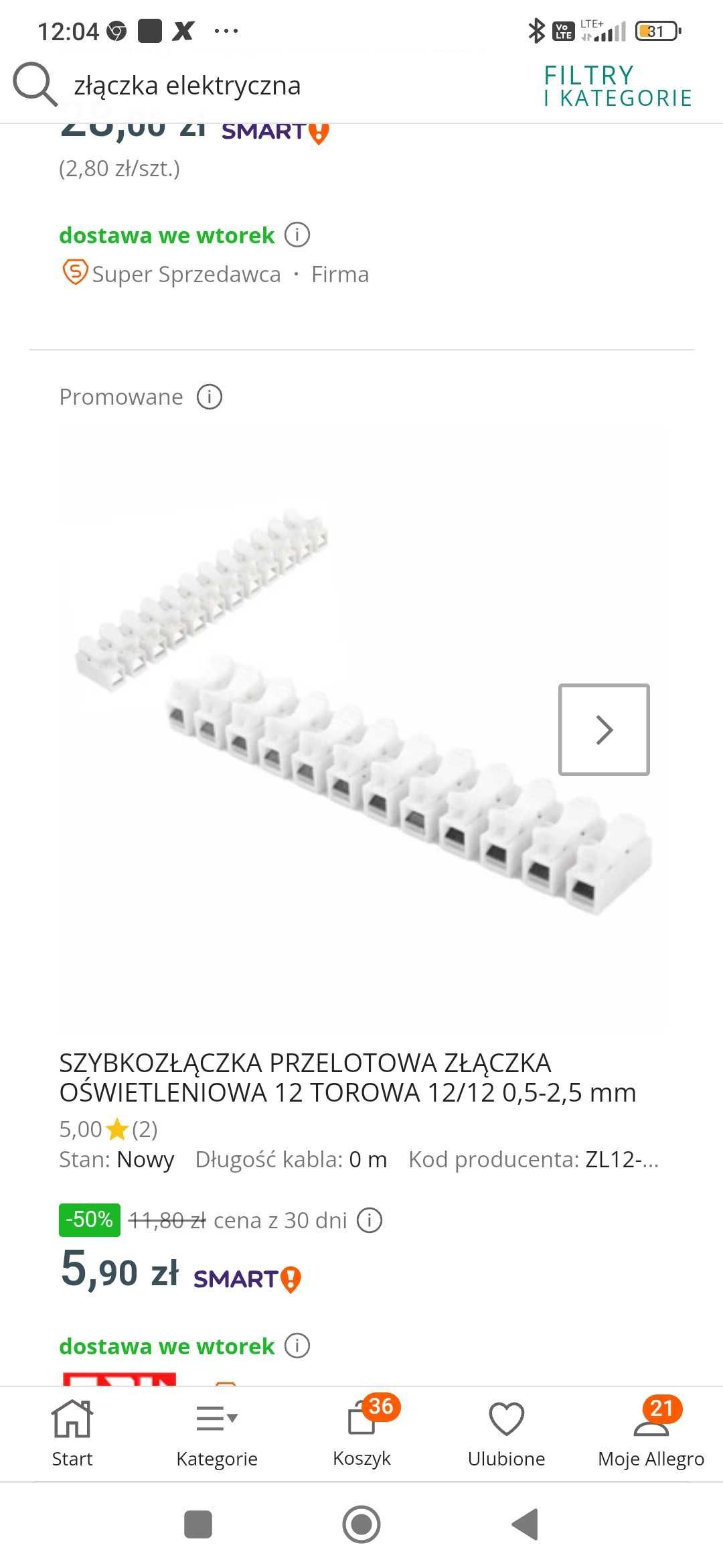 Złączka,kostka elektryczna 12 torowa 4mm i 6mm