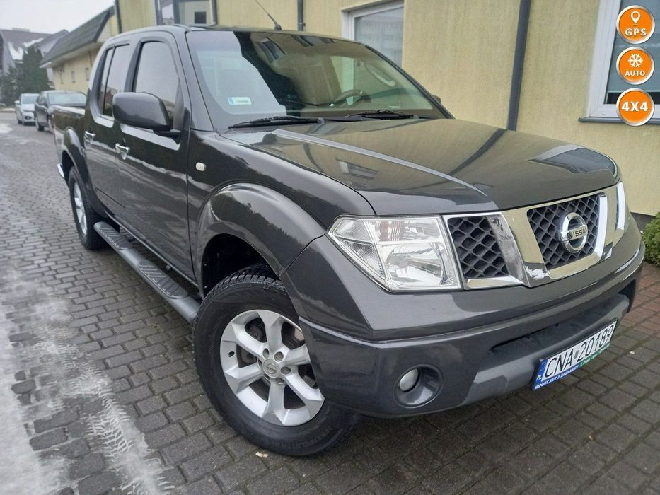 Nissan Navara 2.5Dci 174KM 4x4 6-Biegów Nawigacja Alu Opony Zimowe Zarejestrowana