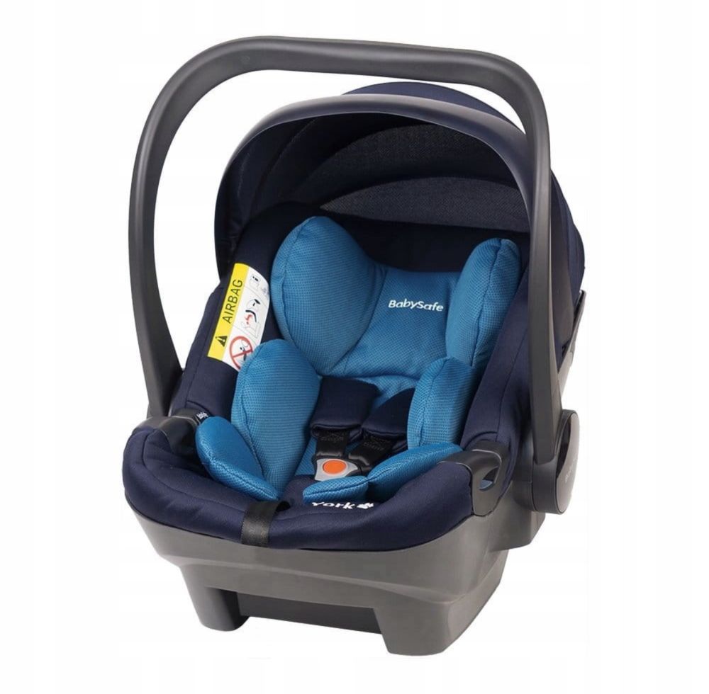 Fotelik samochodowy, nosidełko BabySafe York 0-13 kg z bazą ISOFIX