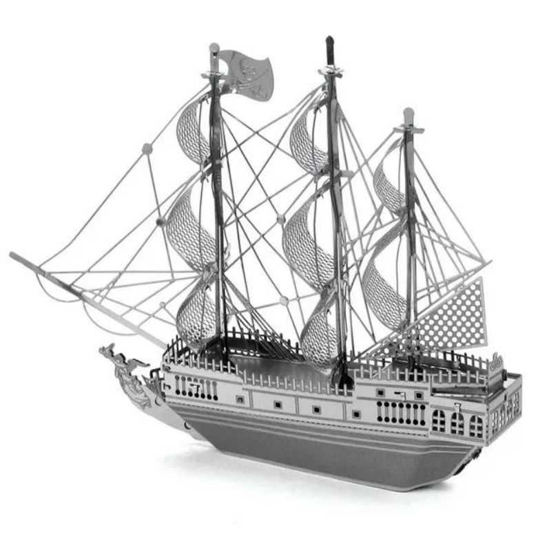 Металлическая сборная 3D модель "Пиратский корабль Black Pearl"