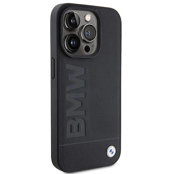 Etui BMW Leather Hot Stamp na iPhone 15 Pro Max - czarne