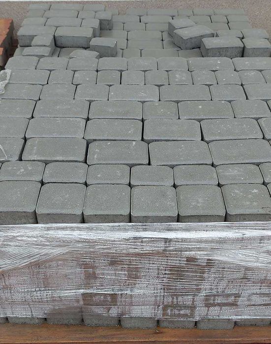 Kostka brukowa Polbruk prostokąt szary kostki brukowe