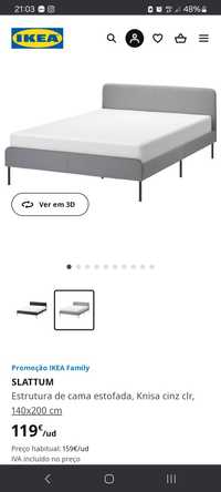 Cama casal ikea com estrado