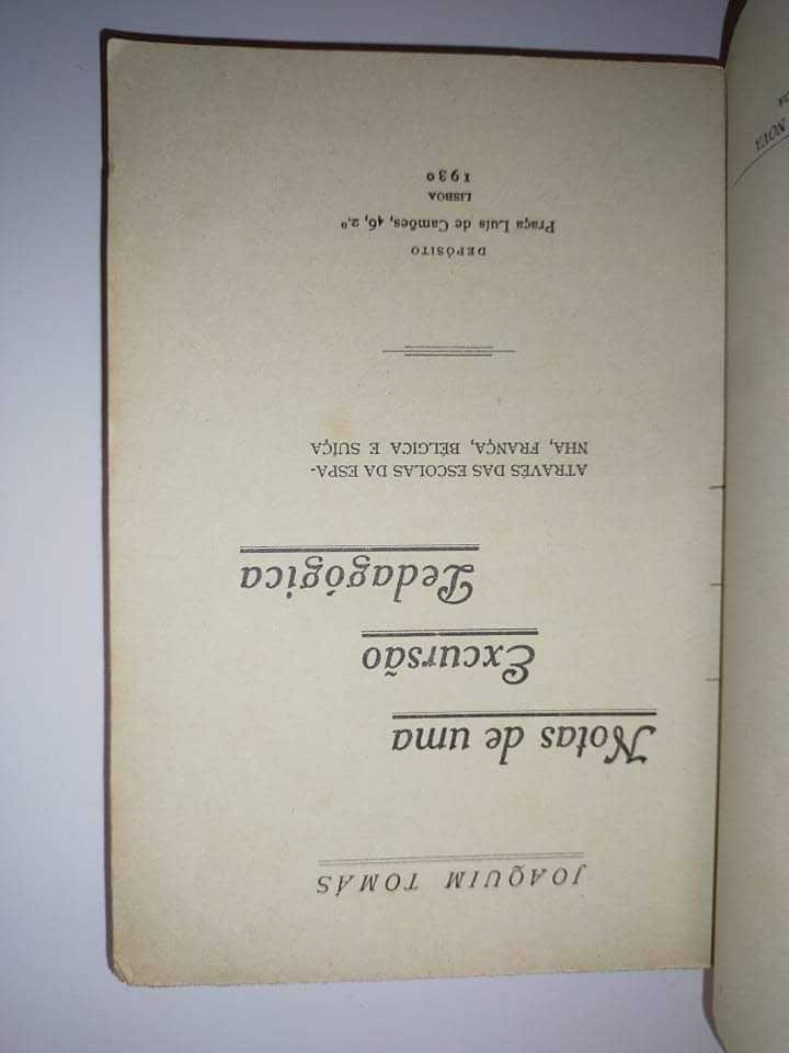 Notas de uma excursão pedagógica, de Joaquim Tomás