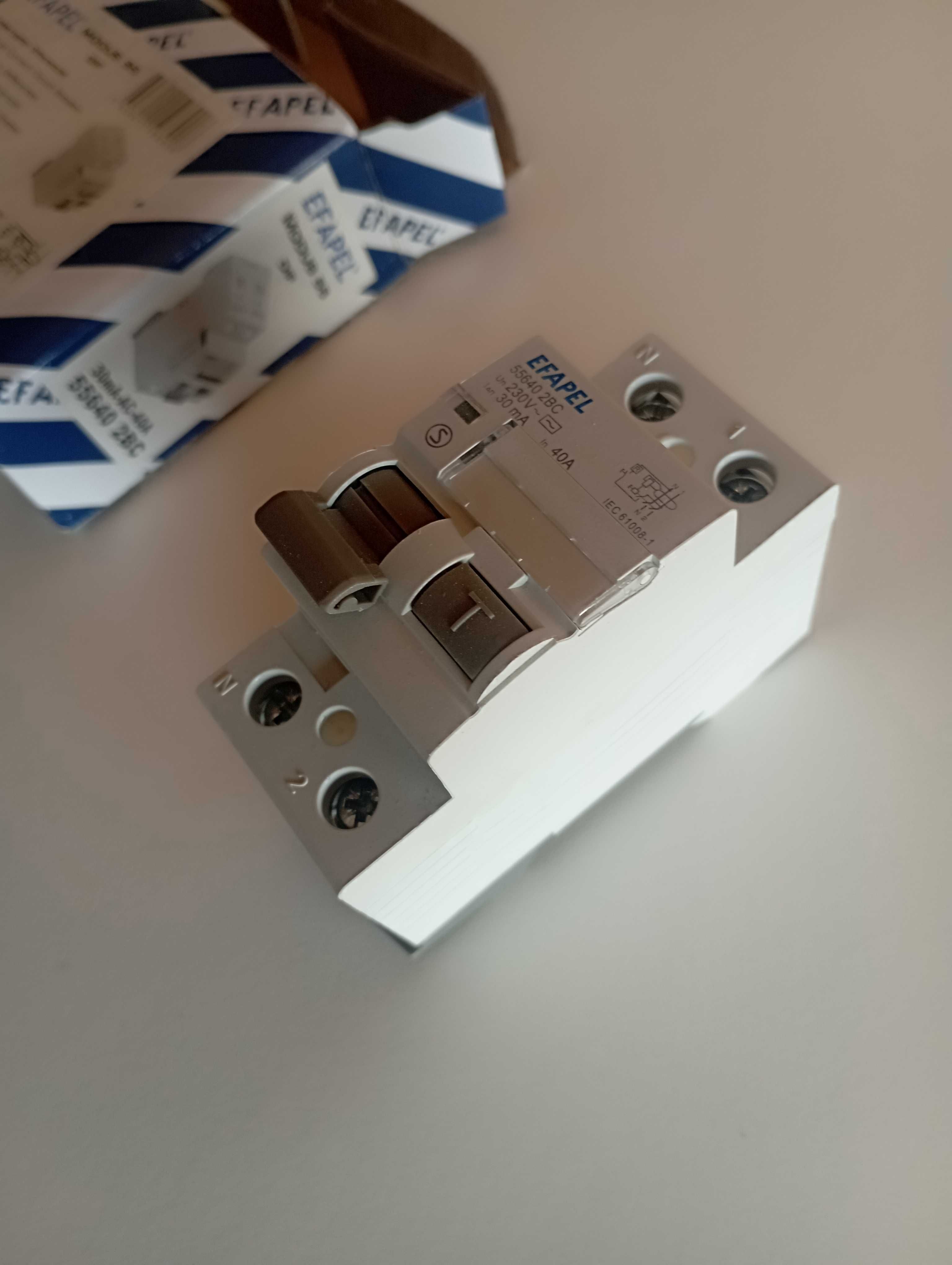 Interruptor diferencial Efapel Modus 55 2P-30mA-AC-40A