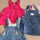 Sukienki ogrodniczki, Hello Kitty, H&M, Cool Club, 5.10.15. Zestaw