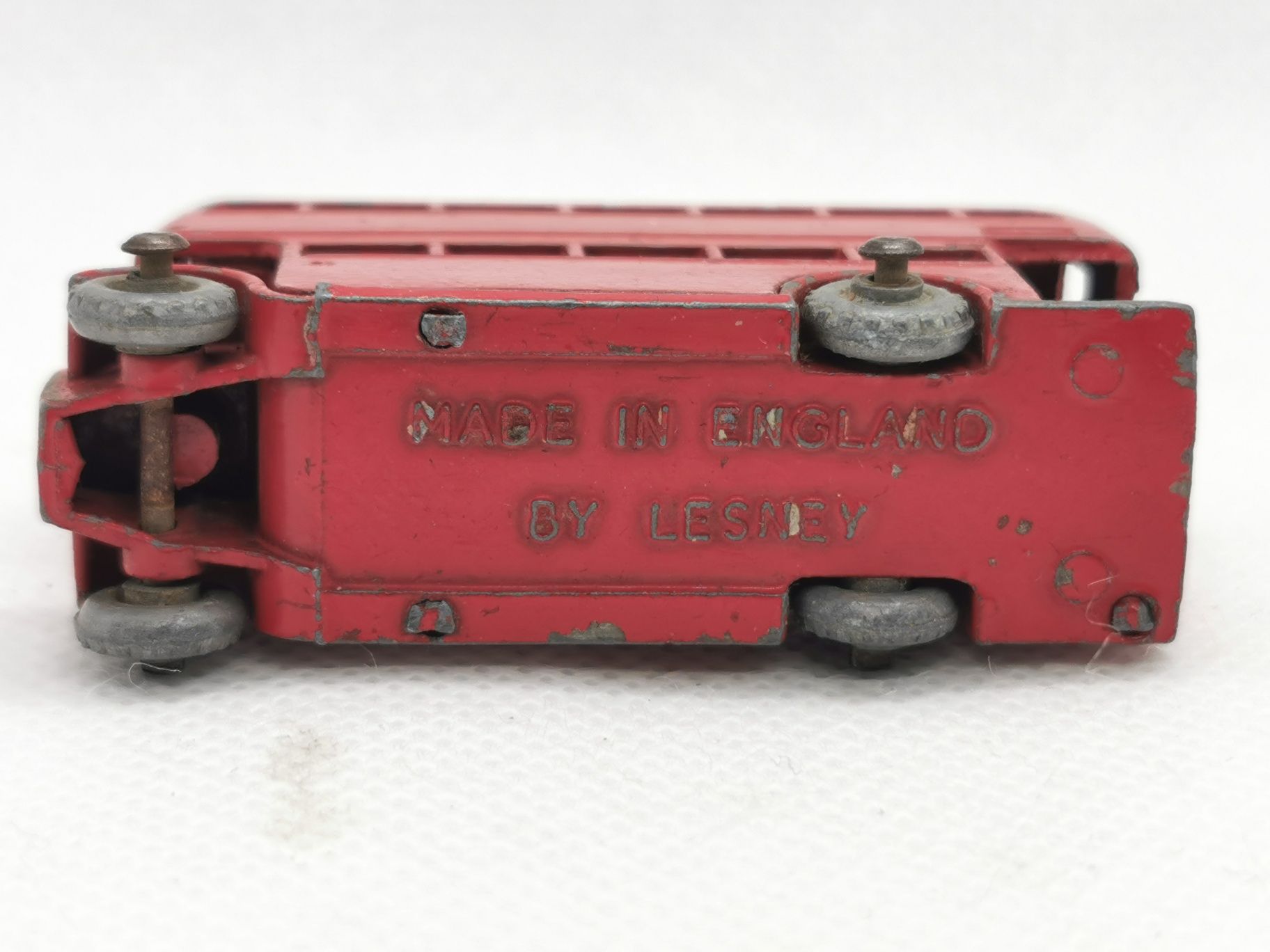 Red London Bus no. 5 Lesney Matchbox MOKO