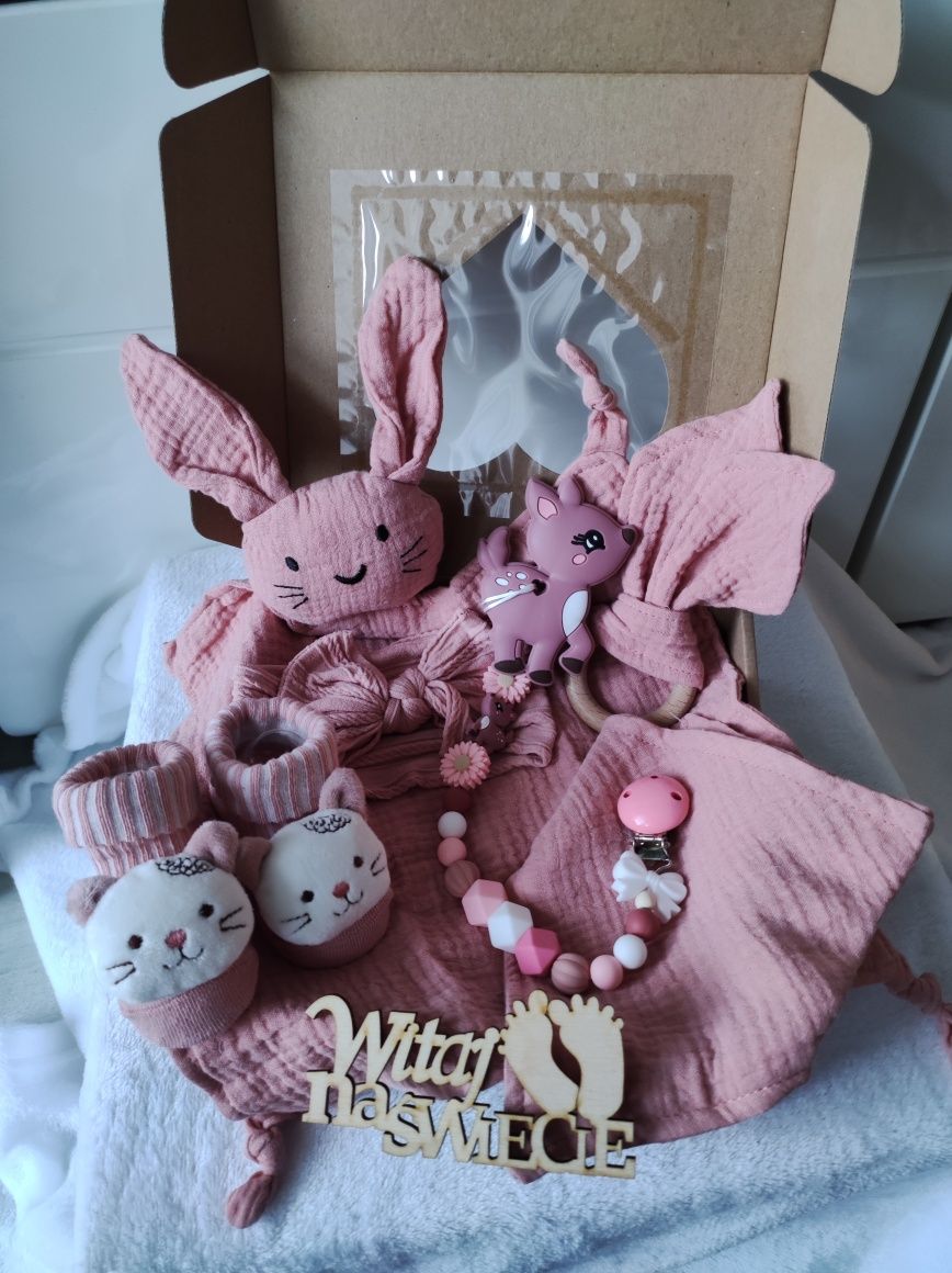 Zestaw Prezentowy baby shower narodziny chrzest prezent baby box