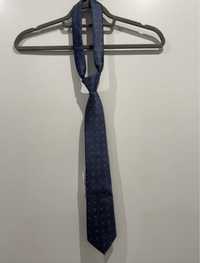 Krawat elegancki niebieski granatowy renomowanej marki Willsoor