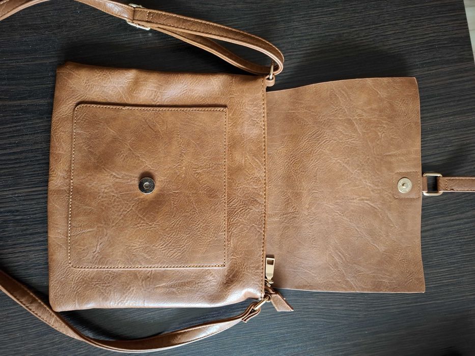 Torebka Vintage Listonoszka Bee Bag  Jasno Ruda