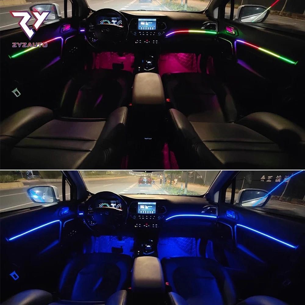 Подсветка салона контурная Ambient Light подсветка лед Led 18 в 1 авто