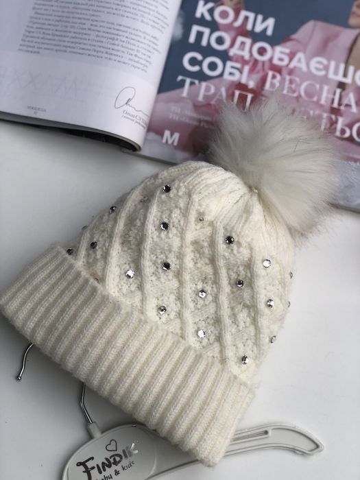 Шапка на дівчинку 44-46