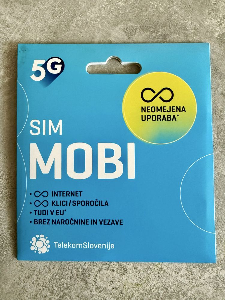 Starter Slowenia karta sim Telemach Mobi anonimowo